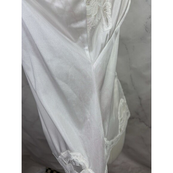 Vintage 60s Babydoll Cami Top M Lace Womens Coquette Y2K Romantic Gothic White - Picture 13 of 13